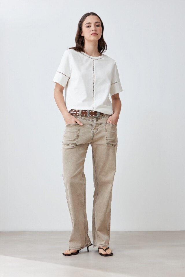 Remera con vainillas blanco