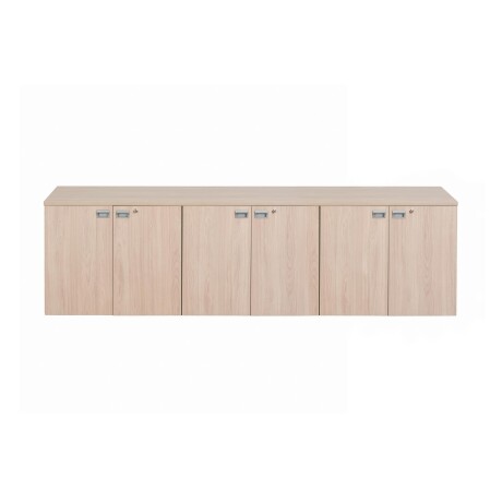 ARMARIO BAJO MADERA GRIS WORK 6 PUERTAS