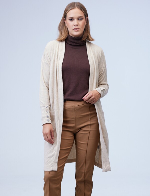Cardigan Botones BEIGE