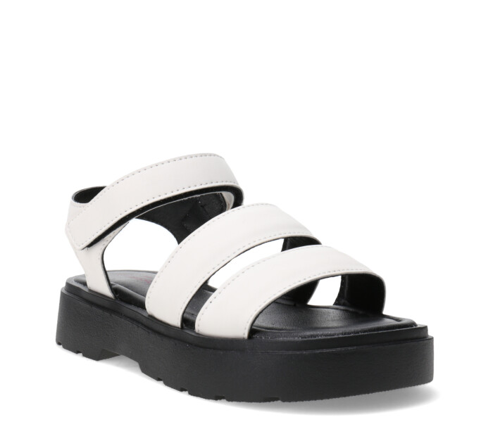 Sandalia de Niña MINI Miss Carol DRAGA con dos tiras Blanco