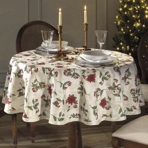 Mantel Redondo Dohler Celebra Navidad 160 cm 95