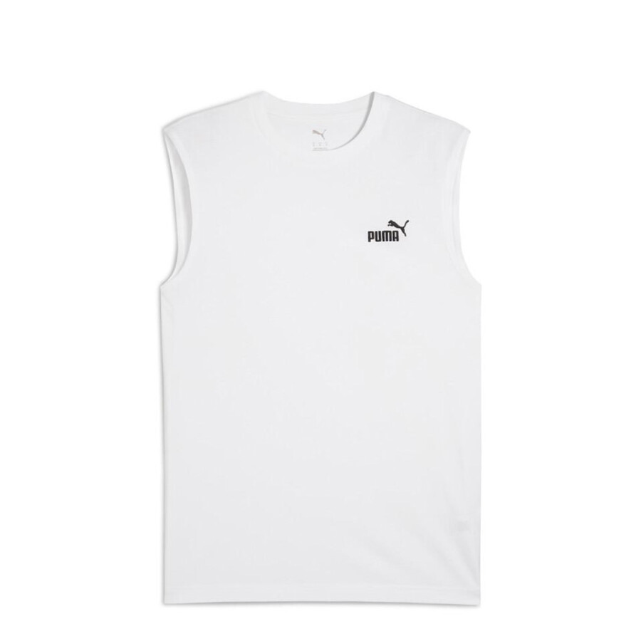 Remera de Hombre Puma Logo Sleeveless Blanco