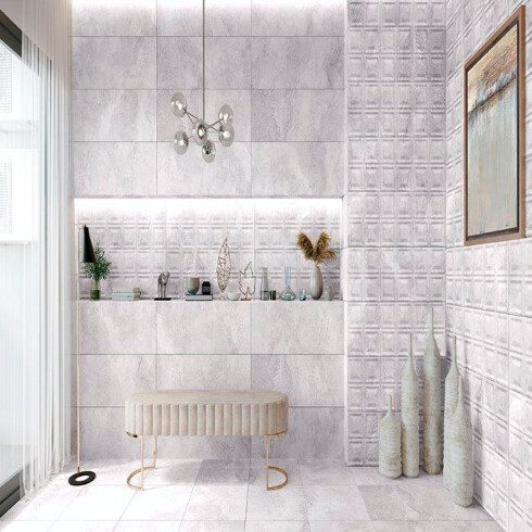 Piso Ceramico 45X45 Esmaltado Y Rectificado Pei Iv GAMAS DE GRIS