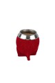 Mate de calabaza forrado en cuero modelo torpedo Rojo