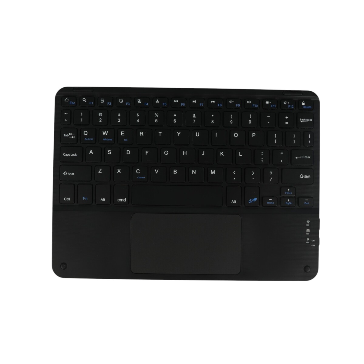 Teclado inalambrico mini bluetooth recargable negro 