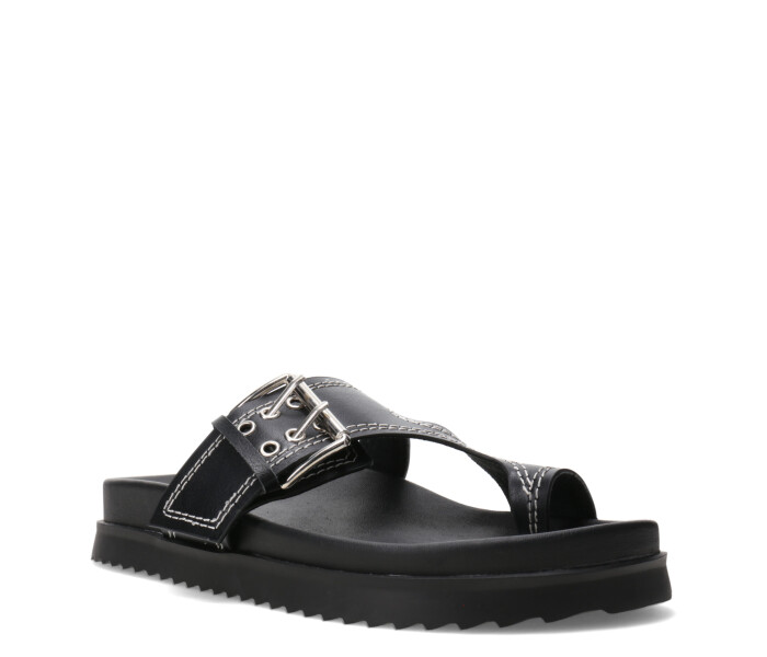 Sandalia de Mujer Miss Carol FUNI con hebilla Negro