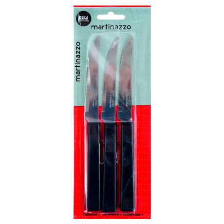 Cuchillo de sierra x3 negro linea Opa Martinazzo Cuchillo de sierra x3 negro linea Opa Martinazzo