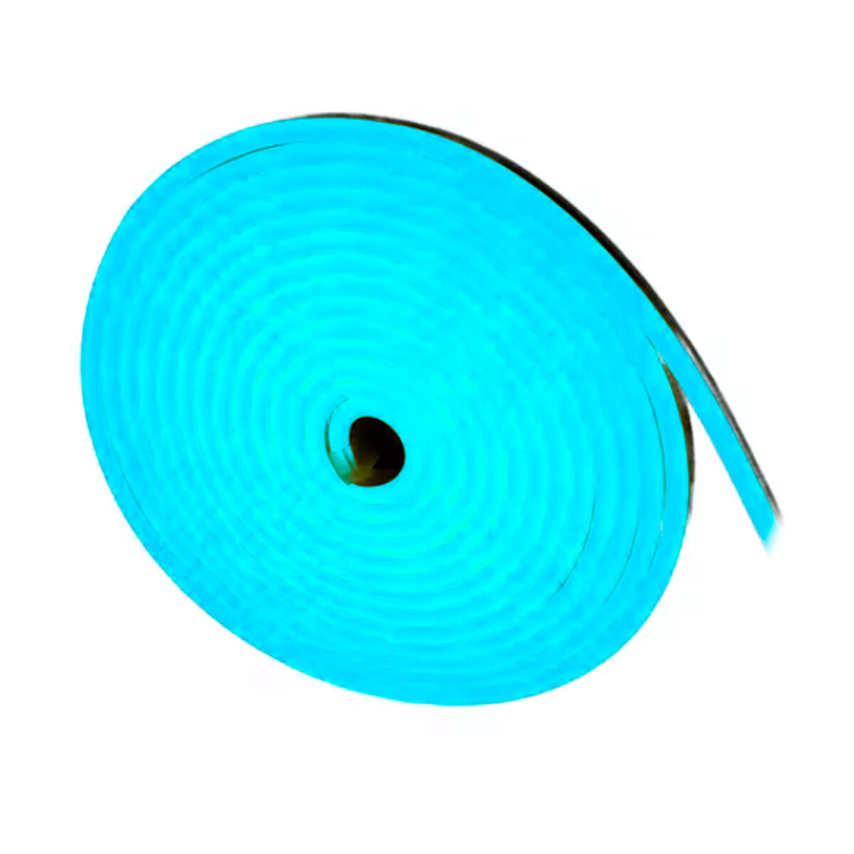 Kit Completo Cinta Tira Led Neon Flexible 5 Metros Celeste 