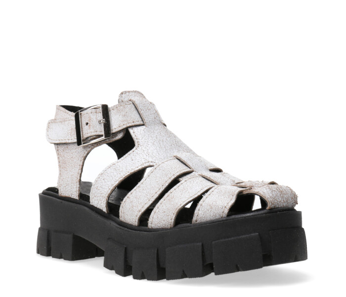 Sandalia de Mujer Miss Carol MAXA de cuero franciscana Blanco