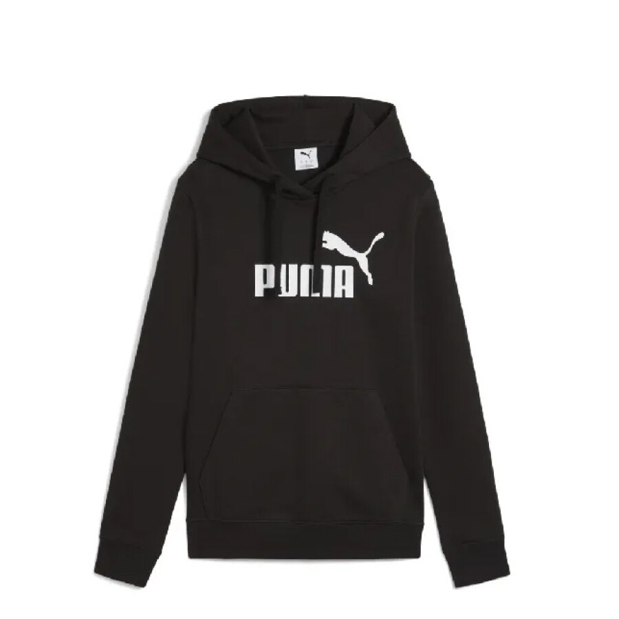 Canguro de Mujer Puma Logo Hoodie W Negro - Blanco