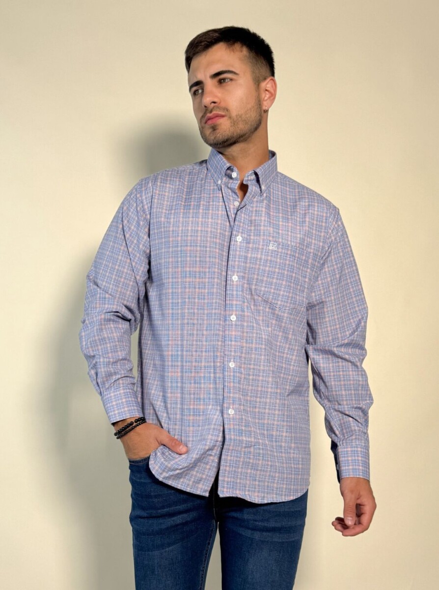 Camisa a cuadros Opal - Azul 