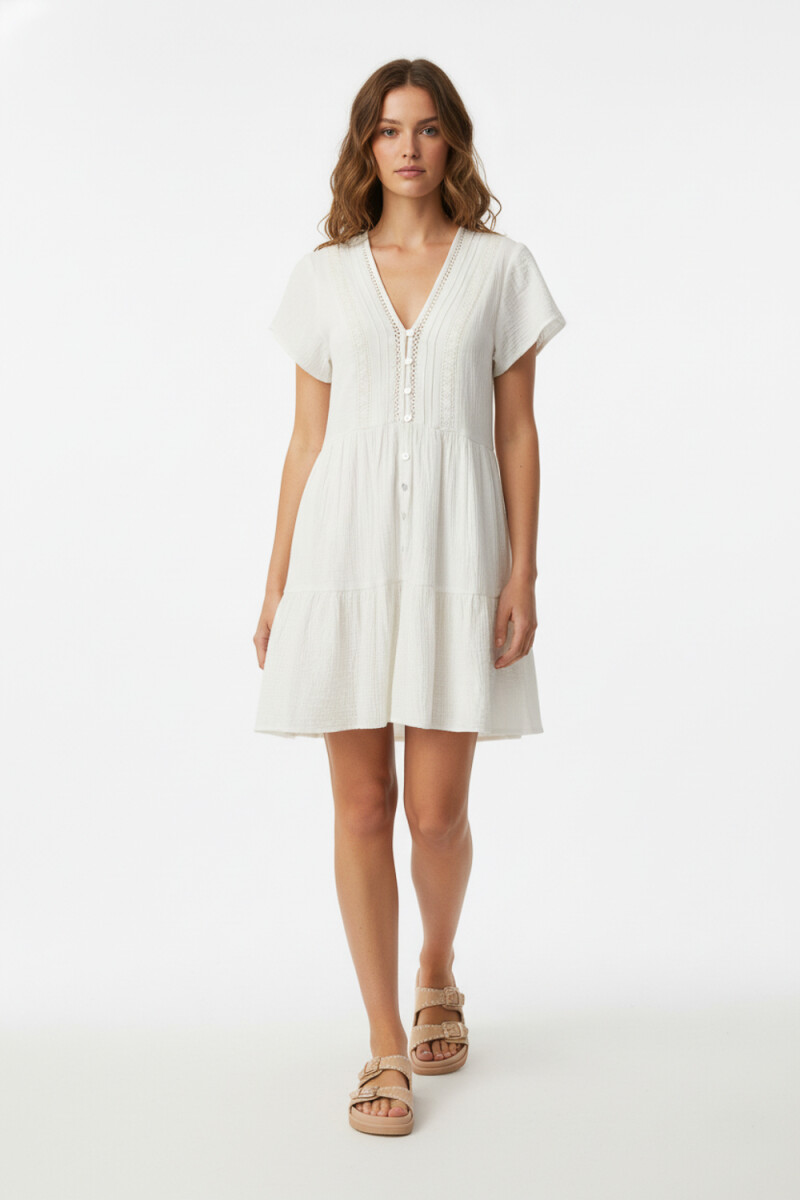 Vestido Kirian - Marfil / Off White 