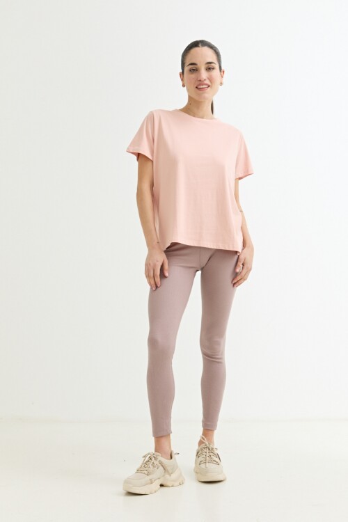 Remera básica cuello redondo ROSA
