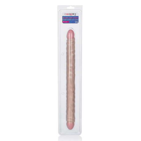 Doble Dildo Veined Super Slim 44cm Piel Doble Dildo Veined Super Slim 44cm Piel