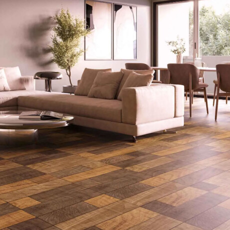 60X60 Ceramica Piso Y Pared Maderado Acetinado GAMAS DE MARRON