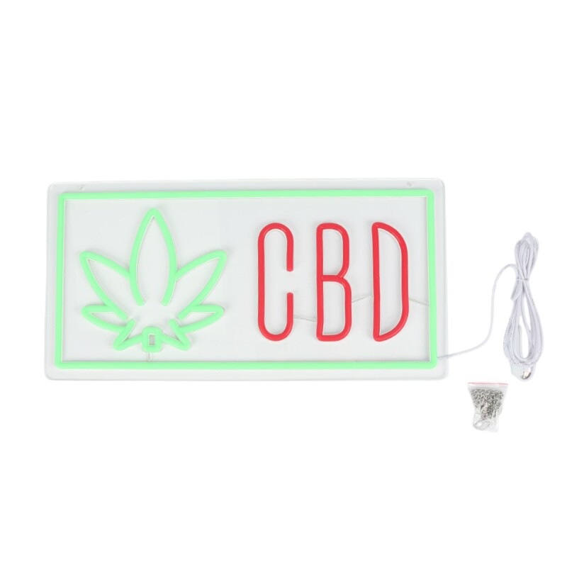 Cartel de neón CBD 50x25cm USB Cartel de neón CBD 50x25cm USB